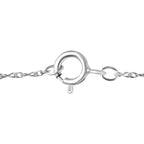9K White Gold White Diamond I3-GH Pendant with Chain (Size 18)