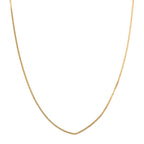 Biggest Deal - 9K Yellow Gold Diamond Cut Curb Necklace (Size - 18) With Spring Ring Clasp