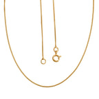 Biggest Deal - 9K Yellow Gold Diamond Cut Curb Necklace (Size - 18) With Spring Ring Clasp