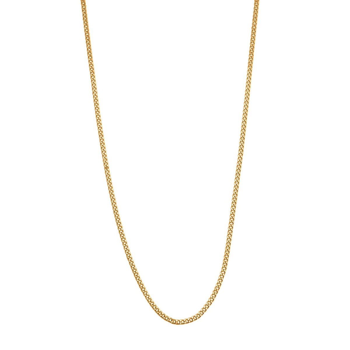 9K Yellow Gold 0.5 MM Curb Chain With Spring Ring Clasp 18 Inch Diamond Cut 7986290 5