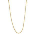 Biggest Deal - 9K Yellow Gold Diamond Cut Curb Necklace (Size - 18) With Spring Ring Clasp