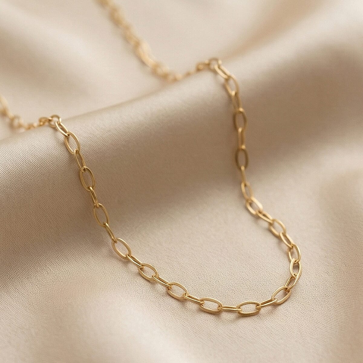 9K Yellow Gold 1.3MM Soldered Necklace with Spring Ring Clasp 18 Inch 8024959 1