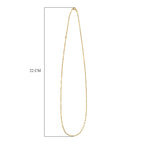 9K Yellow Gold Soldered  Necklace (Size 18) with Spring Ring Clasp