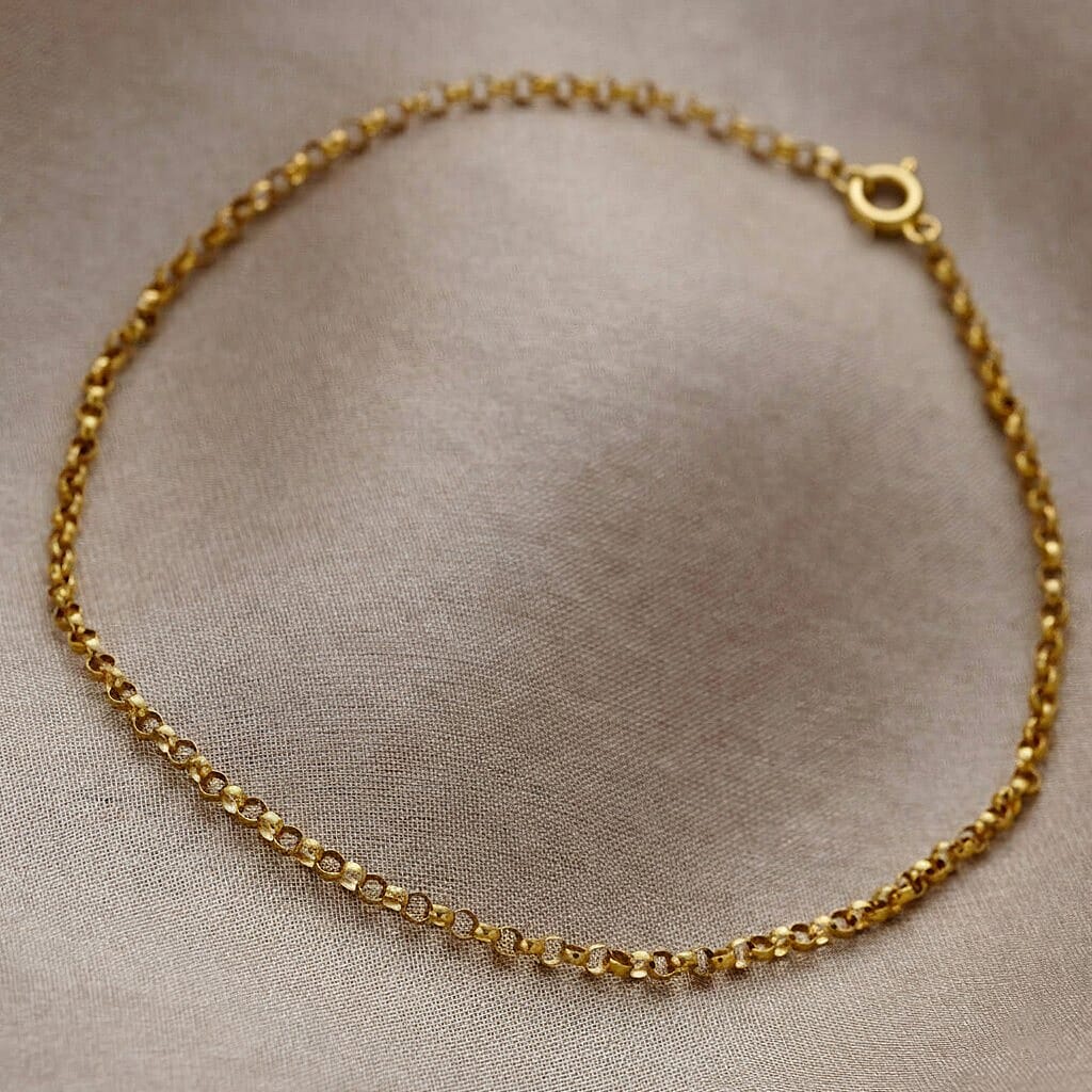 9K Yellow Gold Belcher Bracelet 8 Inch 7193394 2
