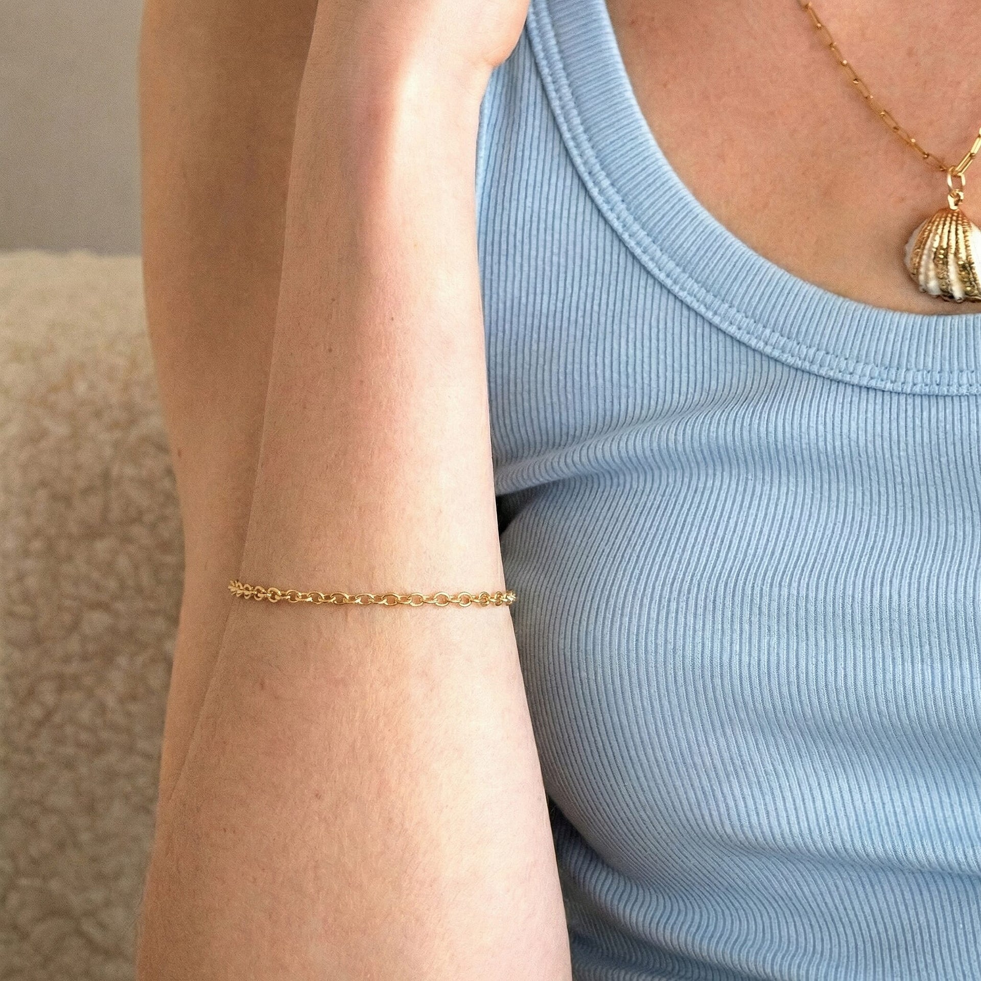 9K Yellow Gold Belcher Bracelet 8 Inch 7193394 6
