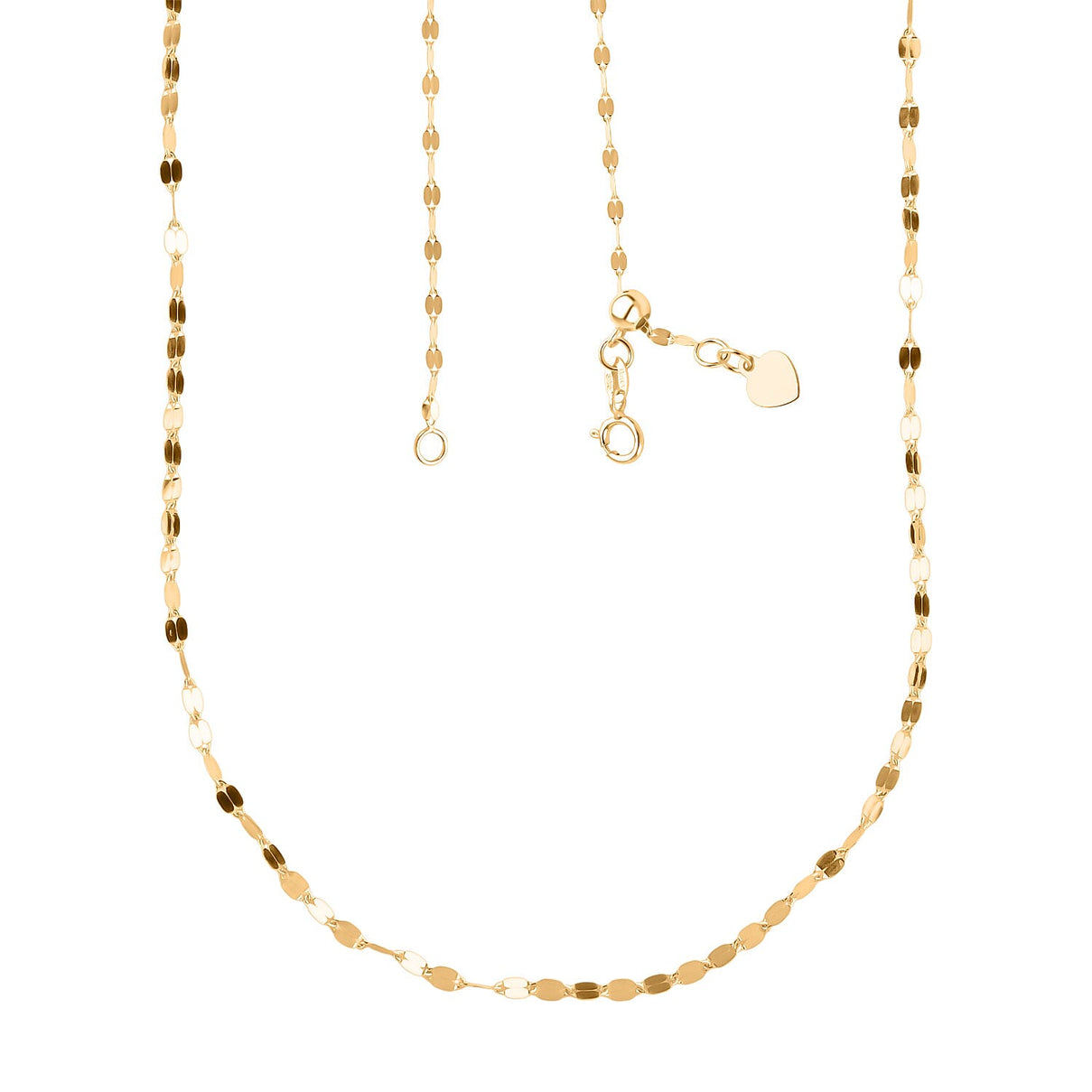 9K Yellow Gold 1.6MM Necklace with Spring Ring Clasp 24 Inch Adjustable 8416119 3