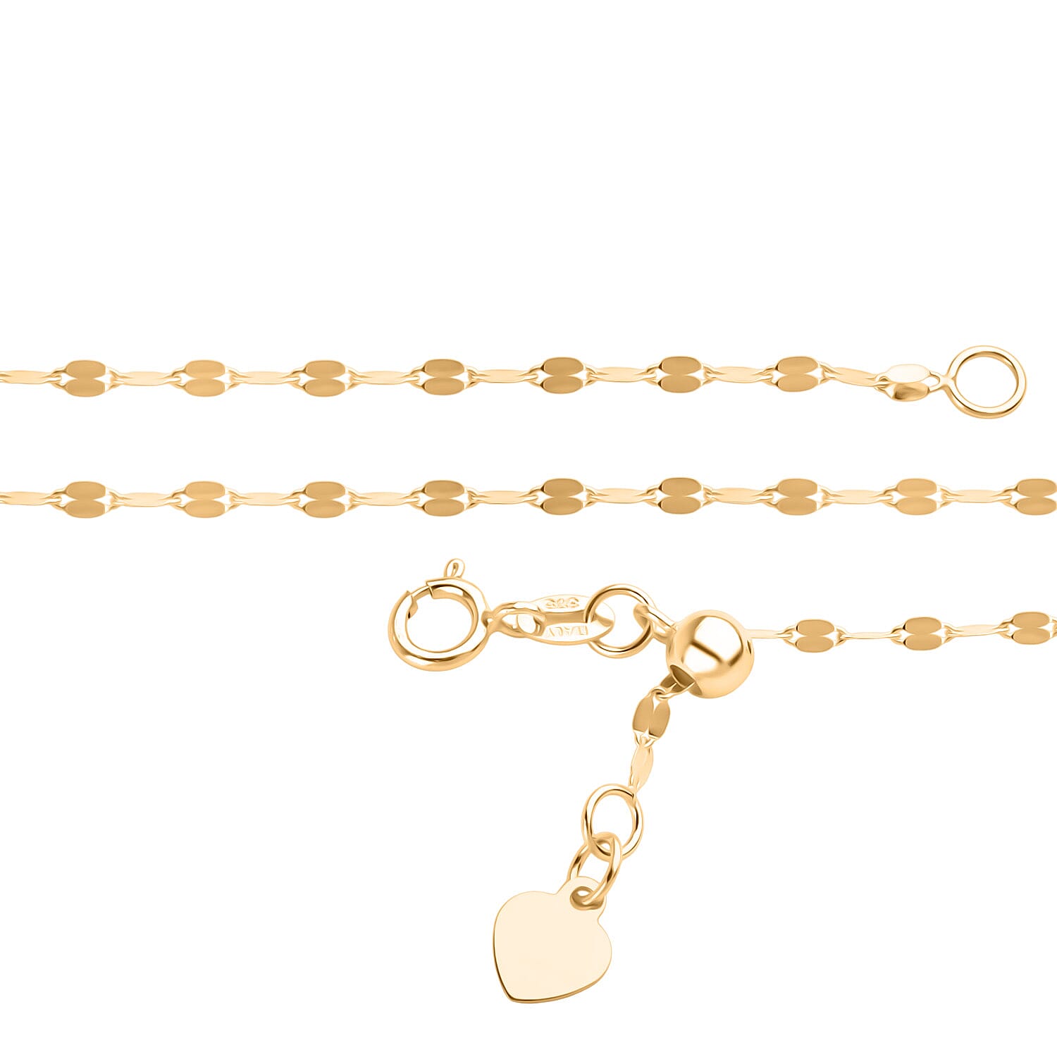 9K Yellow Gold 1.6MM Necklace with Spring Ring Clasp 24 Inch Adjustable 8416119 4