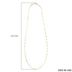 Maestro Collection- 9K Yellow Gold Necklace (Size - 24 Adjustable) with Spring Ring Clasp.