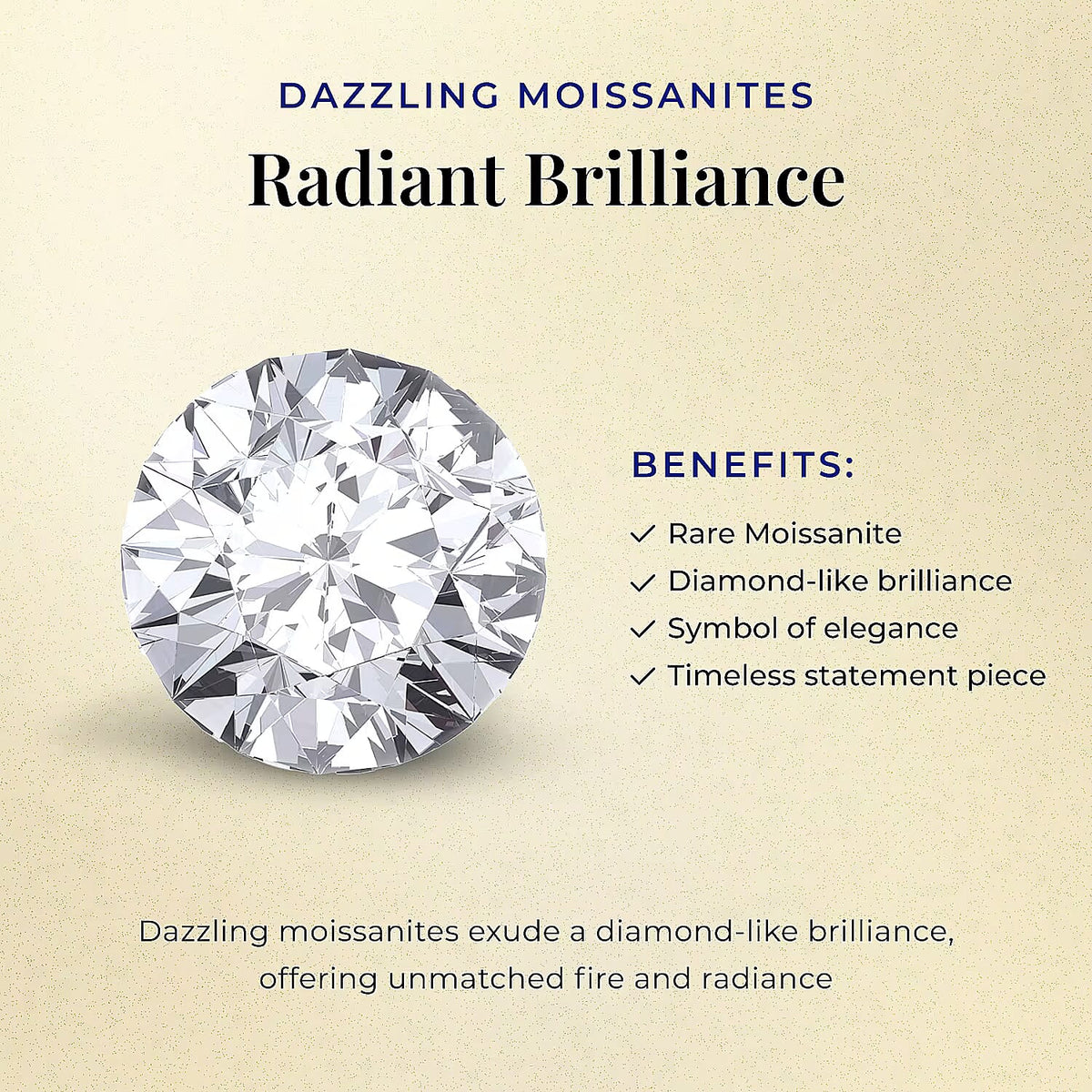 9K Yellow Gold 1.97 Ct Moissanite Boat Ring V32522496 7