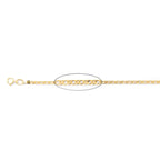 Italian Made- 9K Yellow Gold Bracelet (Size - 7.5)