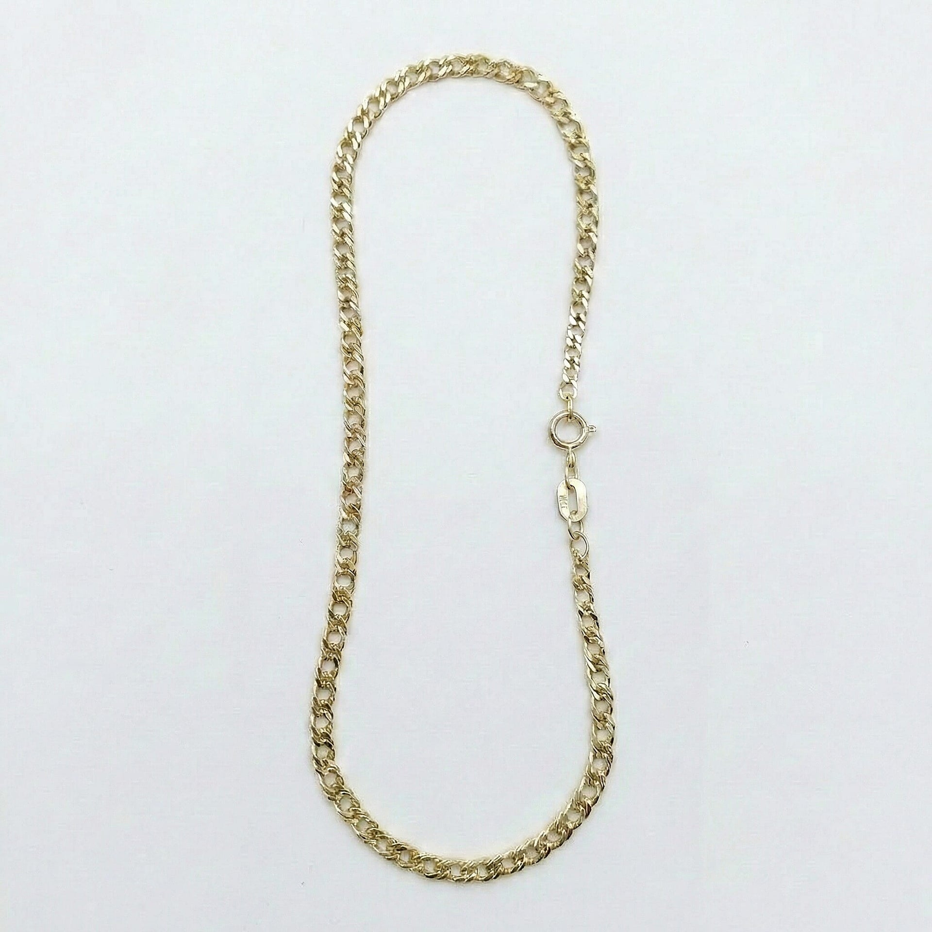 9K Yellow Gold 1.9MM Curb Bracelet with Spring Ring Clasp 7.5 Inch 8341498 1