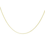 9K Yellow Gold 1.1mm Round Belcher Chain 24 Inch