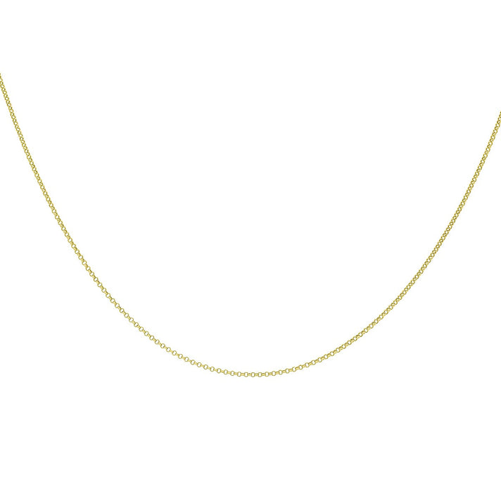 9K Yellow Gold 1.1mm Round Belcher Chain 24 Inch 7190475 1