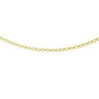 9K Yellow Gold 1.1mm Round Belcher Chain 24 Inch