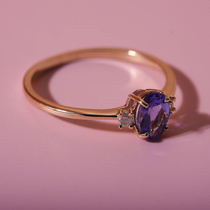 9K Yellow Gold 1.70 Ct AA Tanzanite and Diamond I3 GH Classic Solitaire Ring 8949016 2