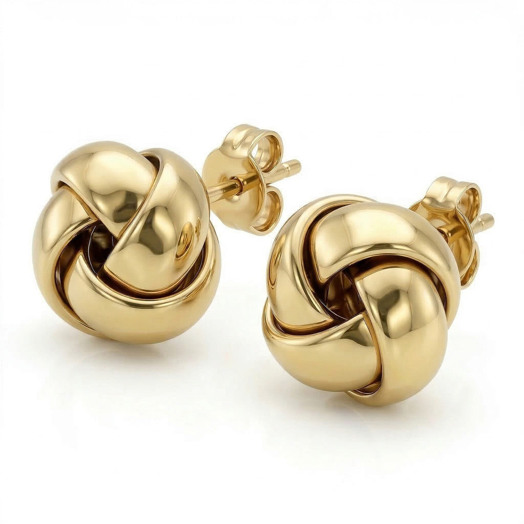 9K Yellow Gold  Earring,  Gold Wt. 0.9 Gms