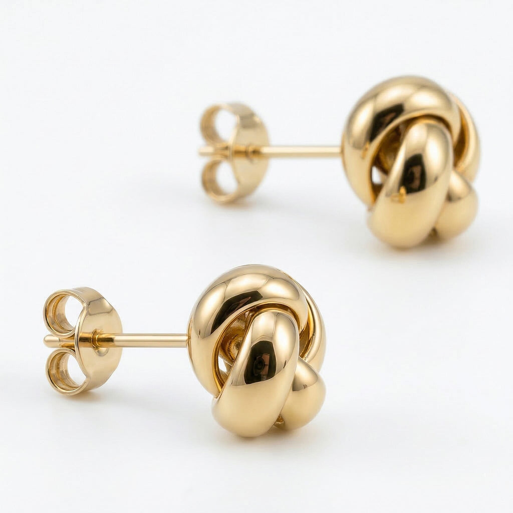 9K Yellow Gold  Earring,  Gold Wt. 0.9 Gms