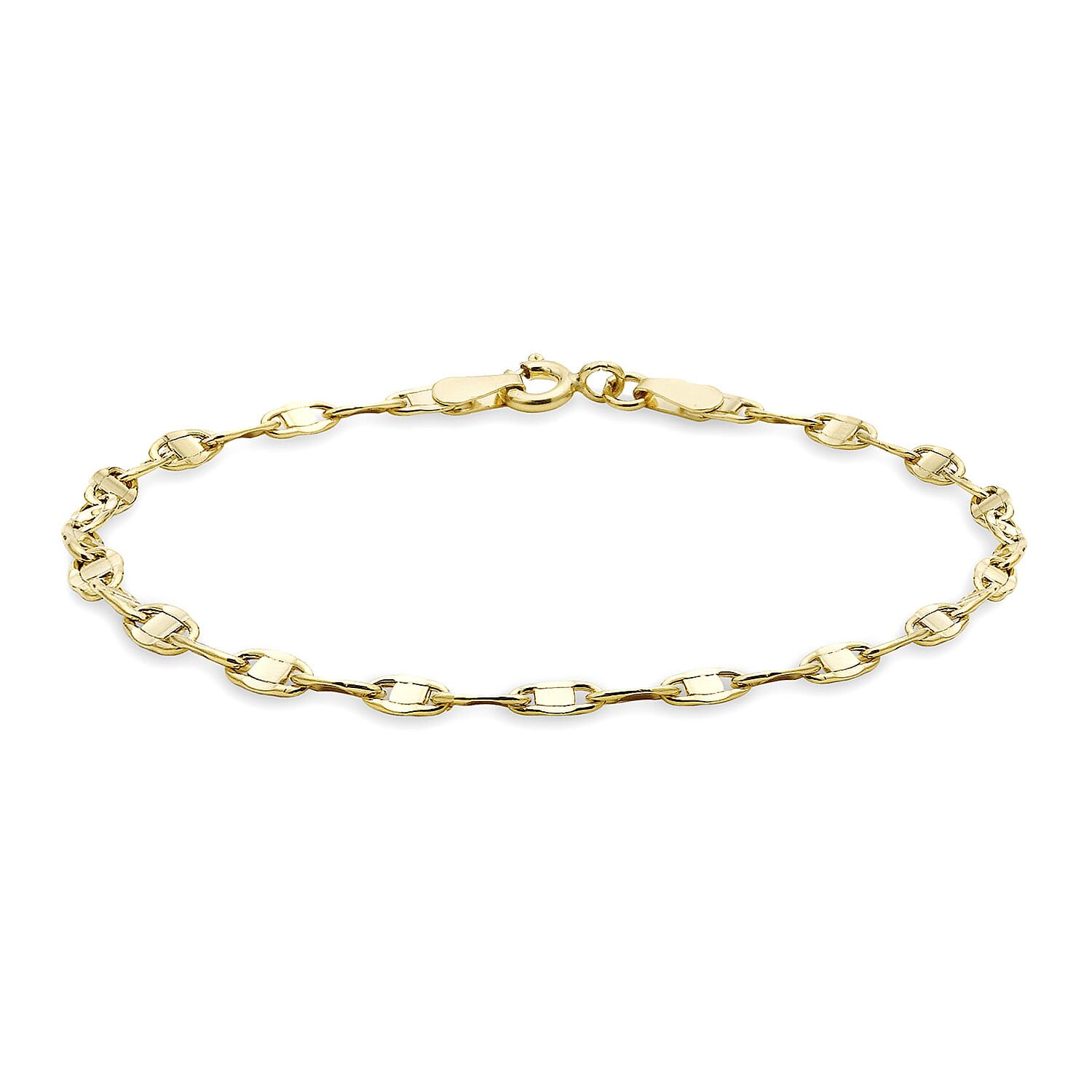 9K Yellow Gold 11.5mm X 10mm Heart Drop Bracelet 7 Inch 7078130 0