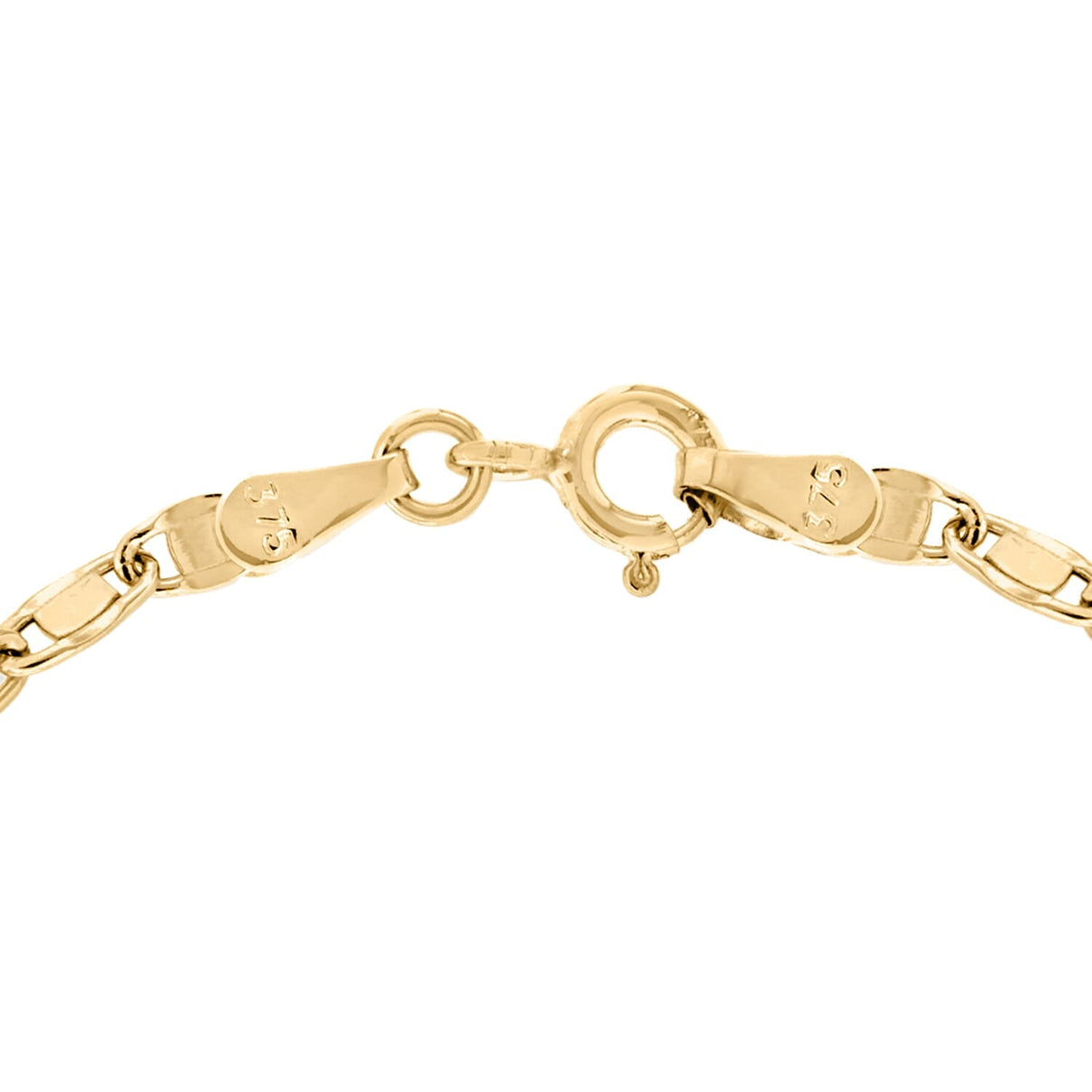 9K Yellow Gold 11.5mm X 10mm Heart Drop Bracelet 7 Inch 7078130 1