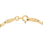 9K Yellow Gold 11.5mm X 10mm Heart Drop Bracelet 7 Inch