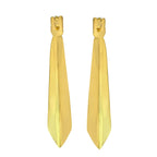 9K Yellow Gold 11mm X 19mm Creole Earrings