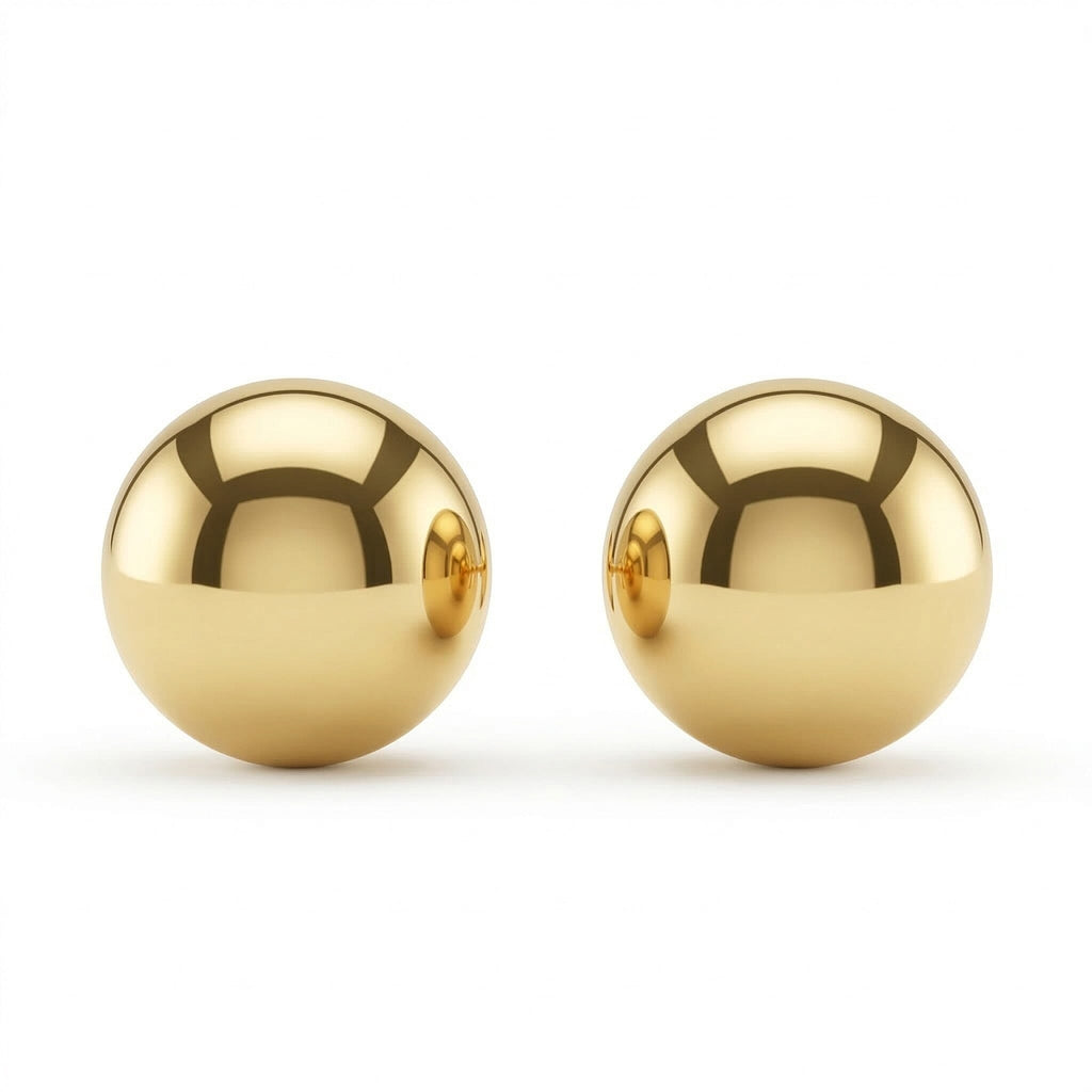 9K Yellow Gold  Earring,  Gold Wt. 1 Gms
