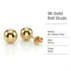 9K Yellow Gold  Earring,  Gold Wt. 1 Gms
