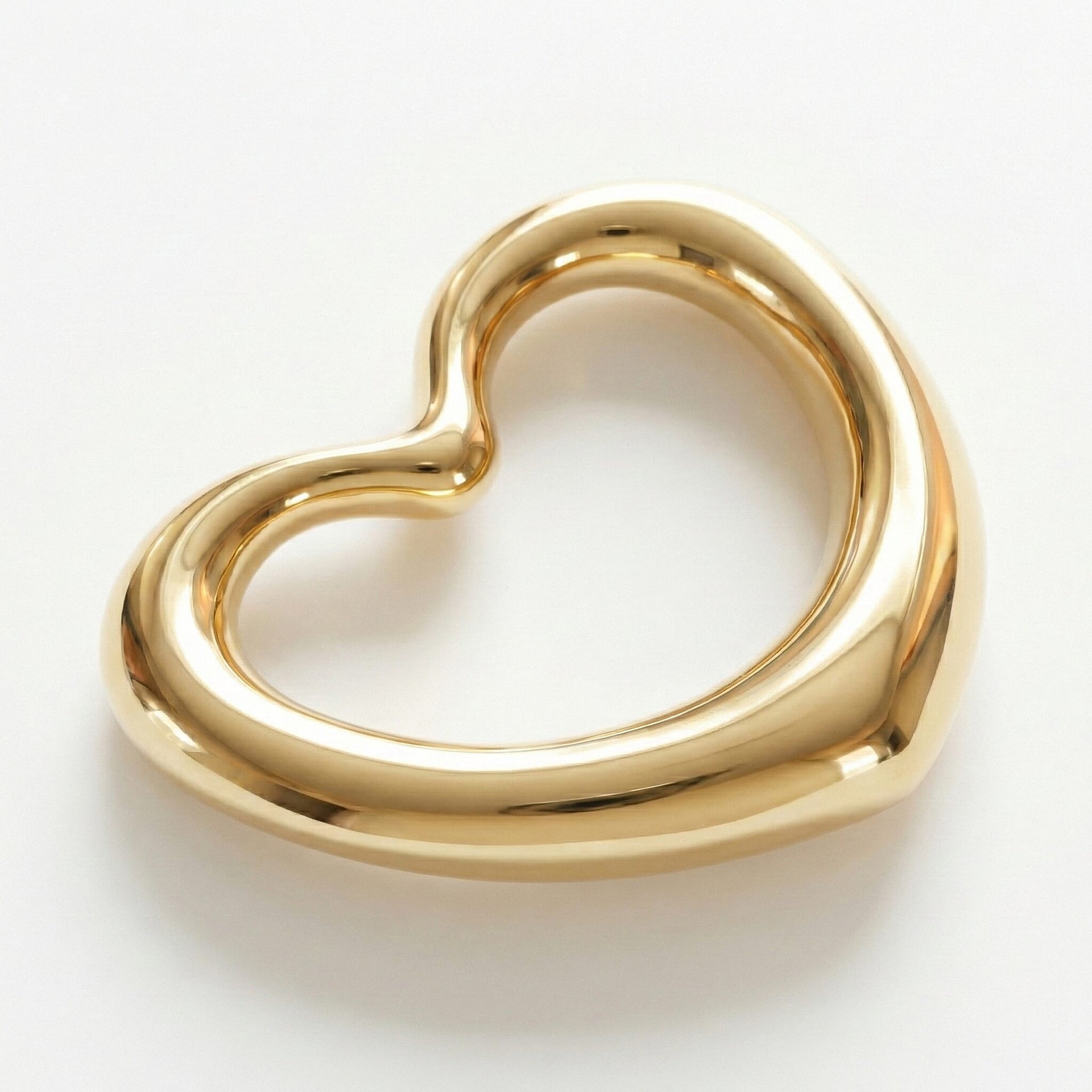9K Yellow Gold 12mm x 14mm Heart Slider Pendant 8104691 3