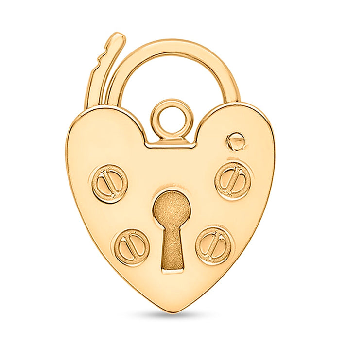 9K Yellow Gold 14.4MM X 19.6MM Padlock Pendant 1.9 grams 6092977 1