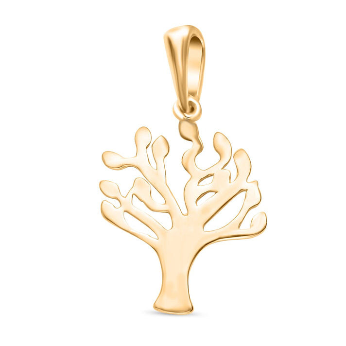 9K Yellow Gold 15.5mm X 26mm Tree Of Life Pendant 7188550 1