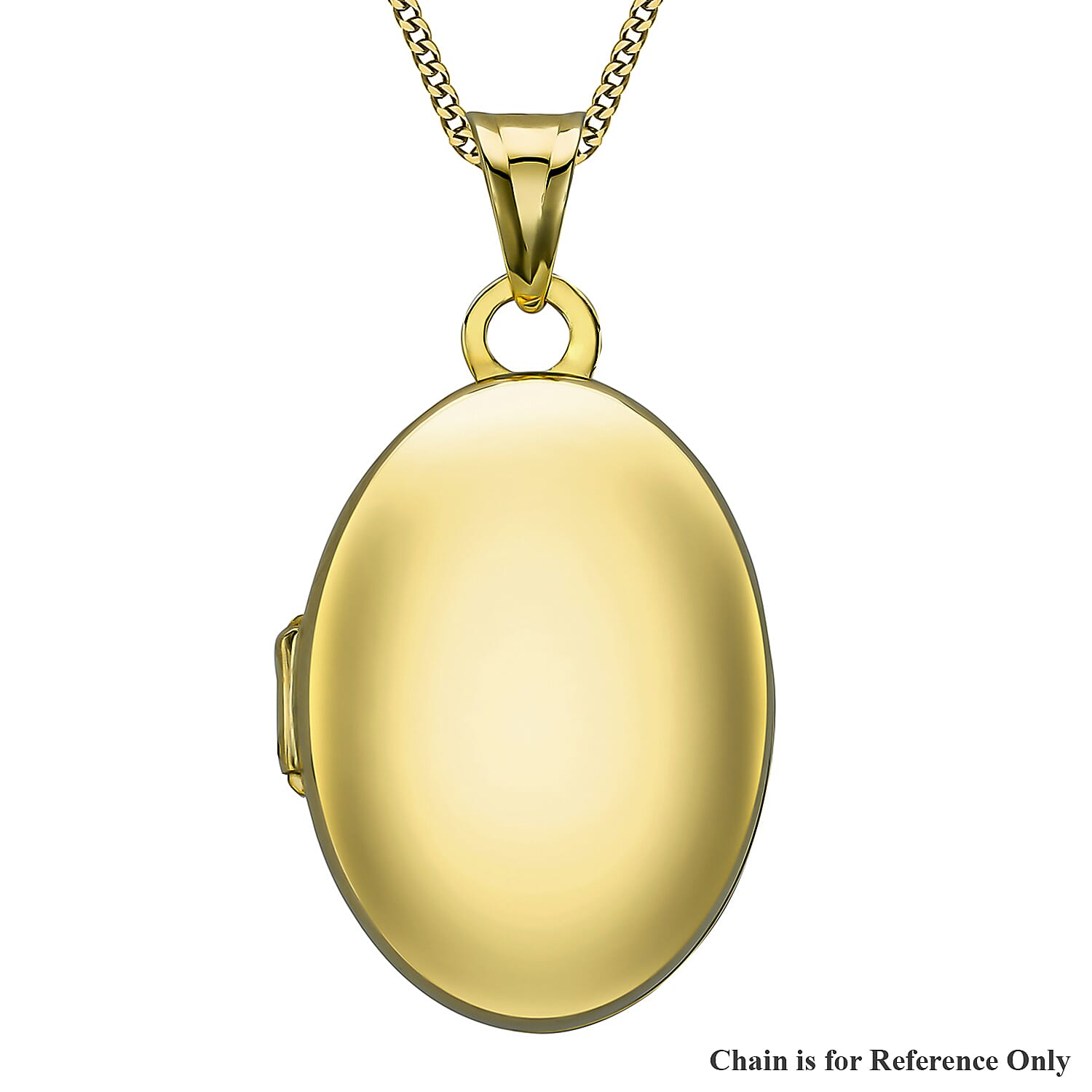 9K Yellow Gold 15.5mm x 28mm Polished Oval Locket 7254814 0