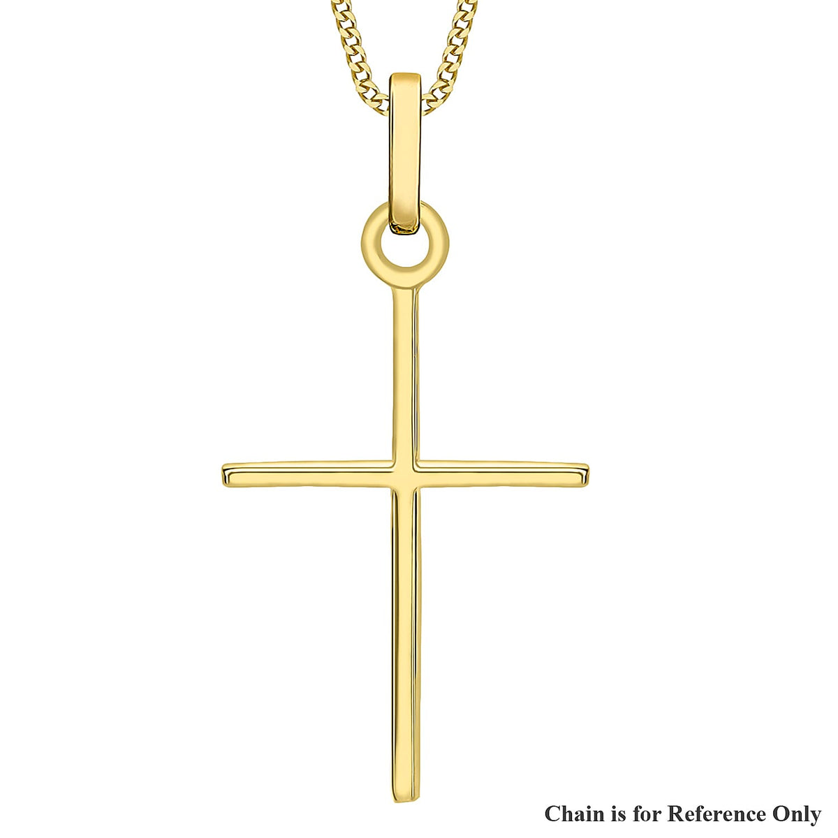 9K Yellow Gold 15mm x 30mm Fancy Cross Pendant 7254705 0
