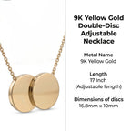 9K Yellow Gold  NecklaceE (Size - 17),  Gold Wt. 2.4 Gms