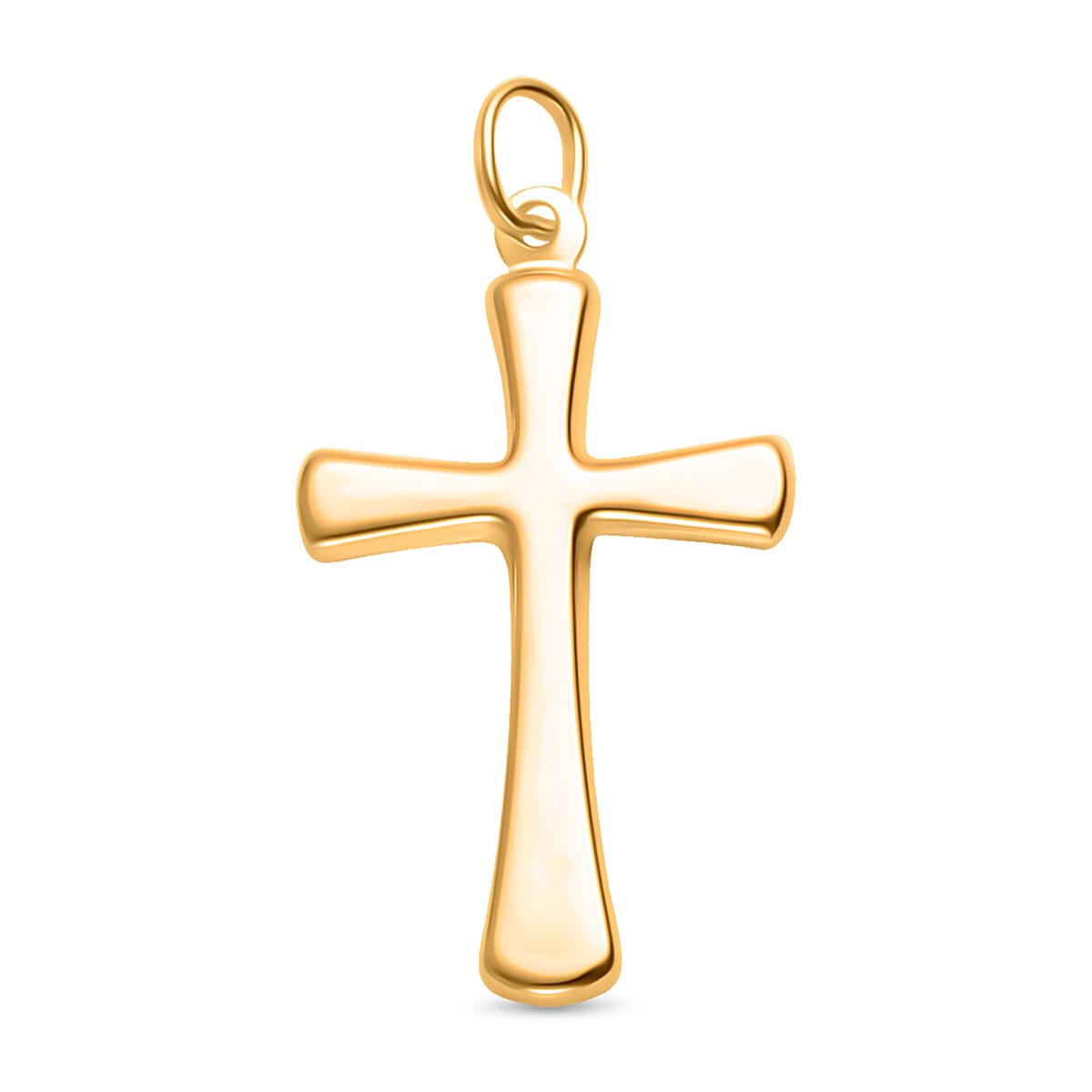 9K Yellow Gold 16mm x 27mm Cross Pendant 7254688 0