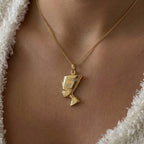 9K Yellow Gold  Pendant,  Gold Wt. 1.7 Gms