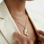 9K Yellow Gold  Pendant,  Gold Wt. 1.7 Gms