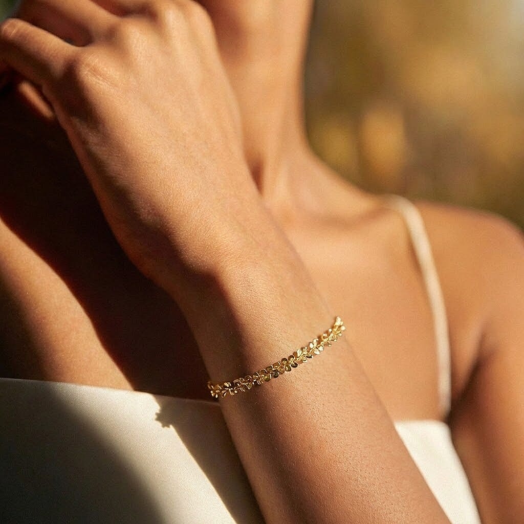 9K Yellow Gold 2.5mm 40 Tocalle Bracelet 7.5 Inch 8894706 2