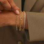9K Yellow Gold 2.5mm 40 Tocalle Bracelet 7.5 Inch