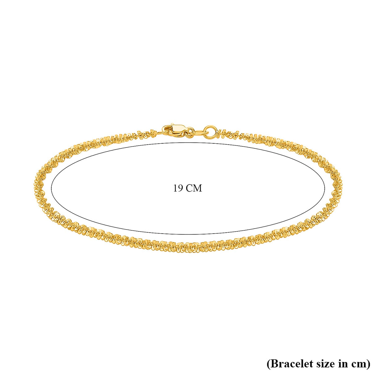 9K Yellow Gold 2.5mm 40 Tocalle Bracelet 7.5 Inch 8894706 7