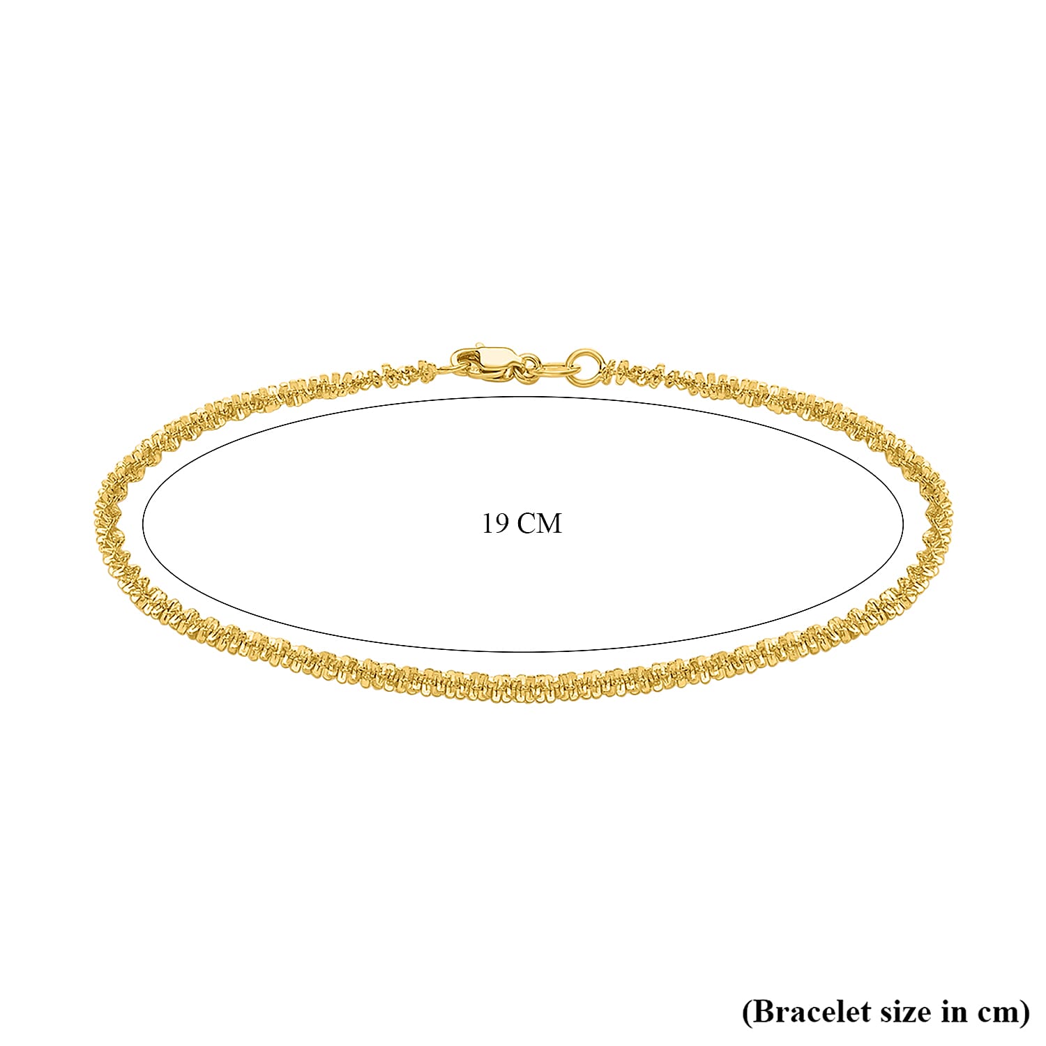 9K Yellow Gold 2.5mm 40 Tocalle Bracelet 7.5 Inch 8894706 7