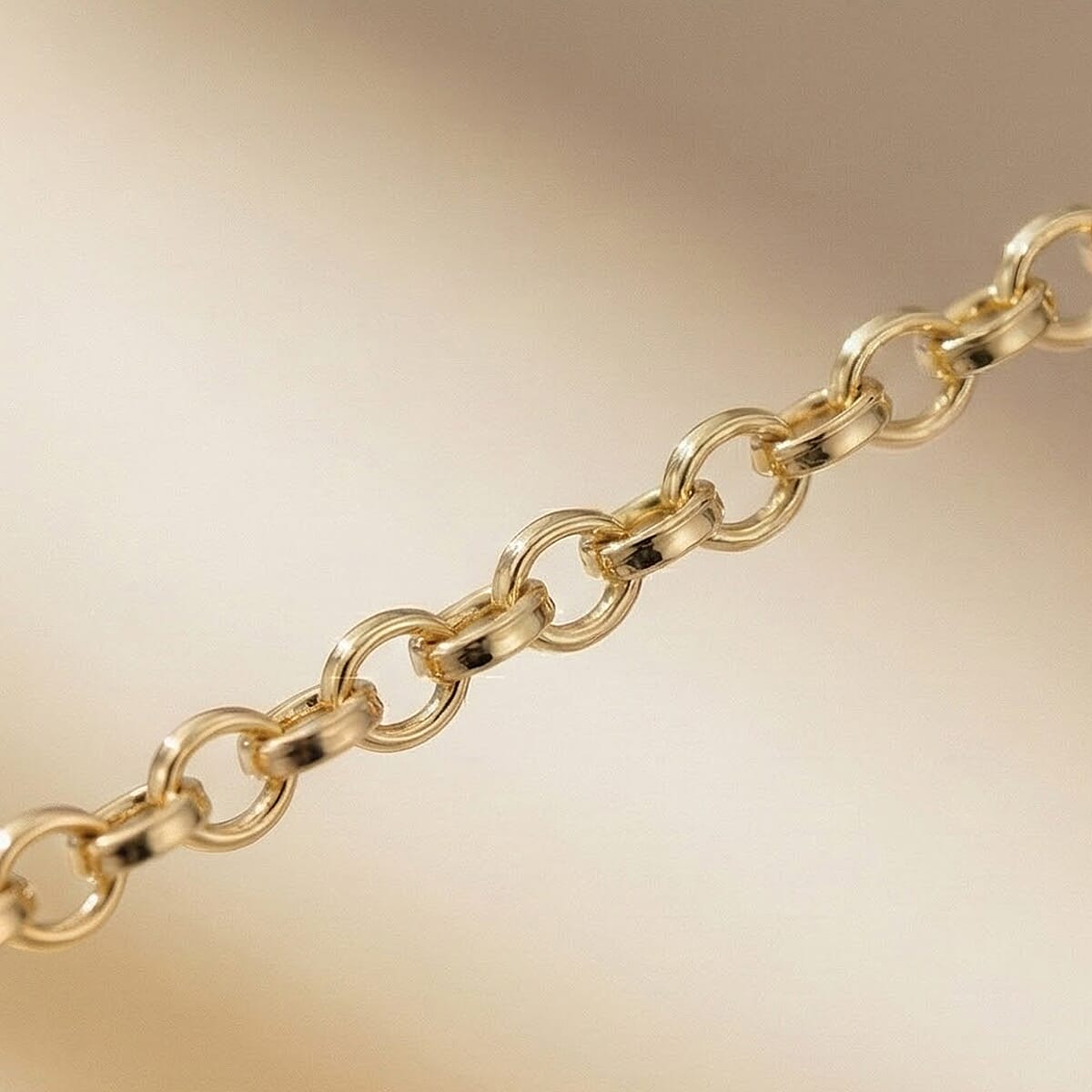 9K Yellow Gold 3.0MM Concave Belcher Necklace (Size 18) with Lobster Clasp 8233468 3