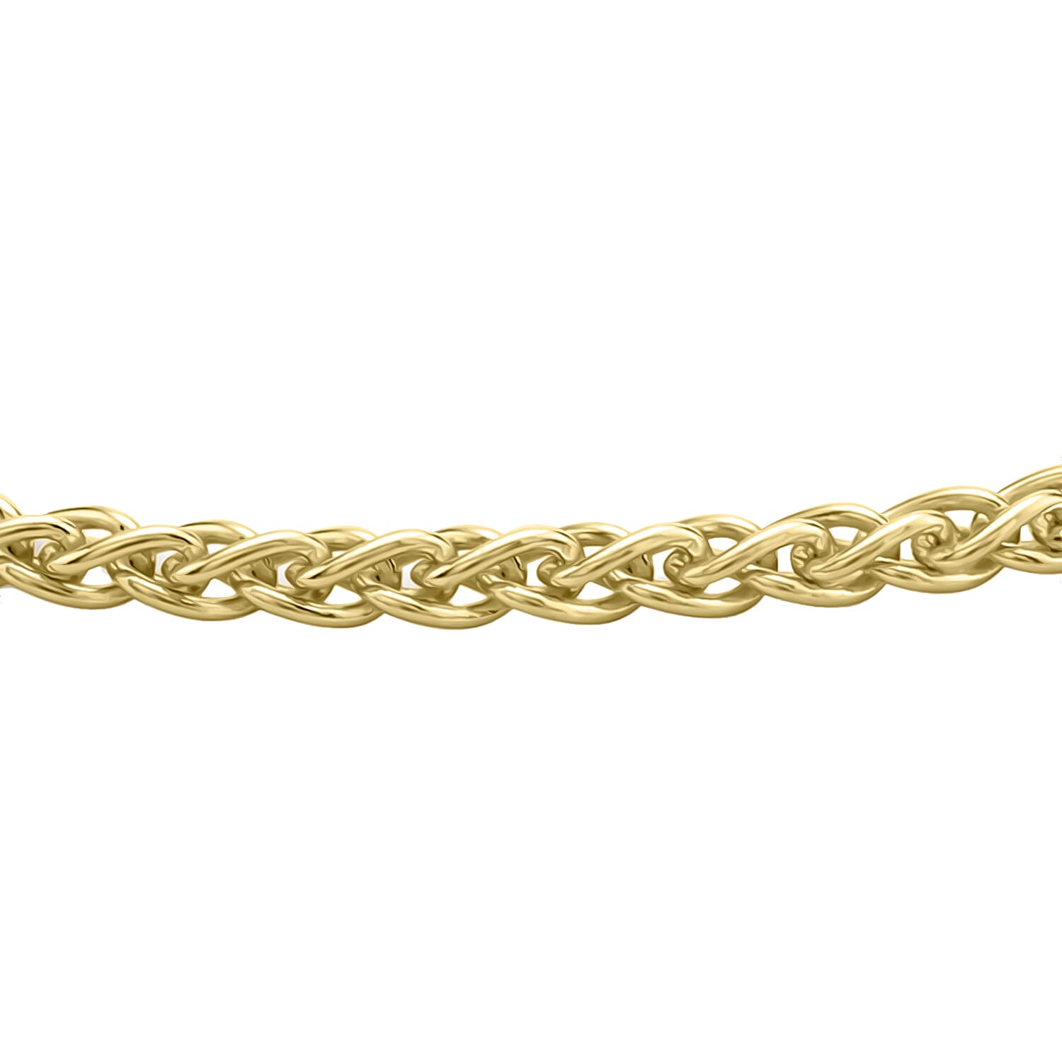 9K Yellow Gold 2.2MM Spiga Chain Bracelet 7.5 Inch 2.9 grams 6093037 2