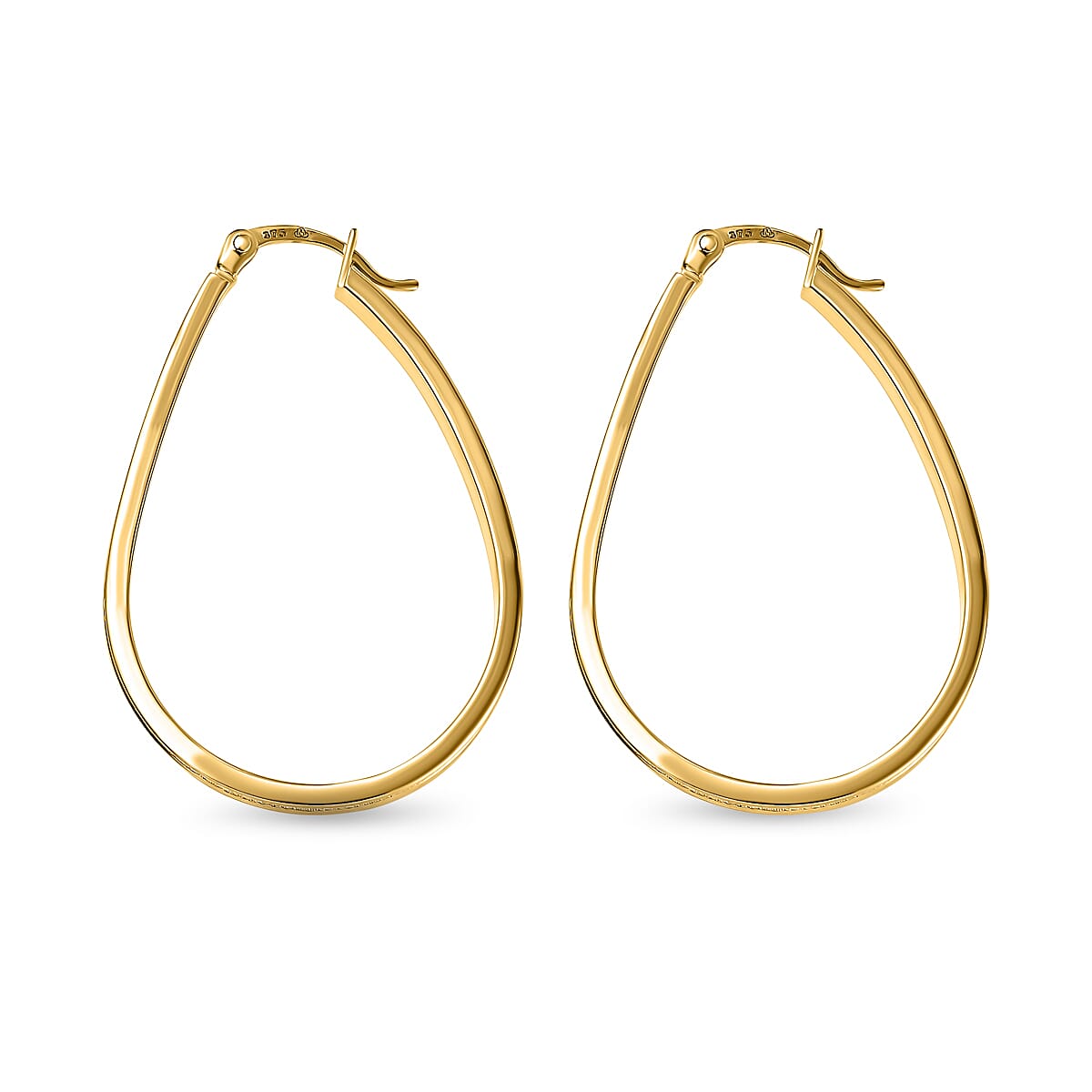 9K Yellow Gold 2.5MM X 35.5MM Stardust Teardrop Earrings 2.1 grams 6093117 3