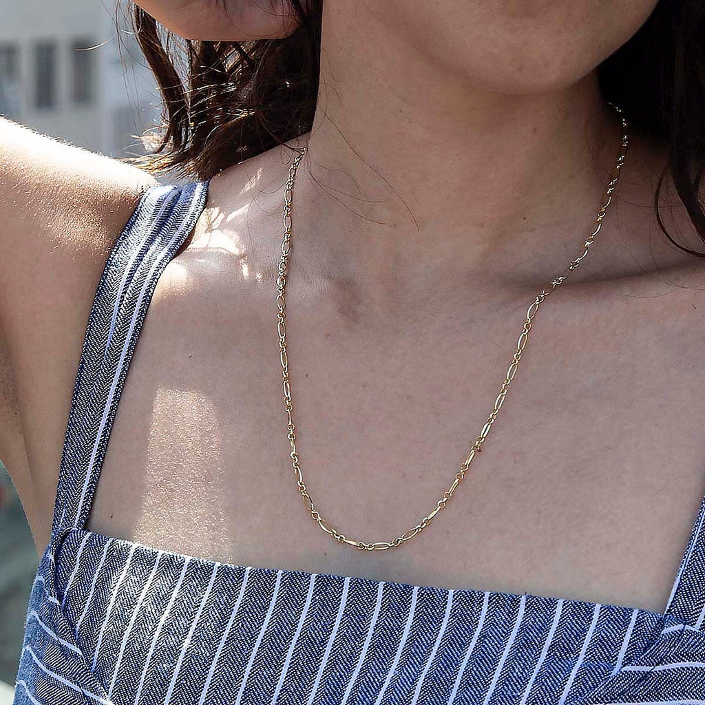 9K Yellow Gold  Chain (Size - 20),  Gold Wt. 3.4 Gms