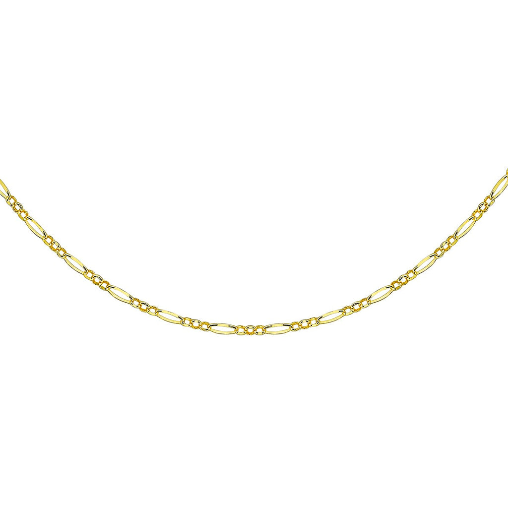 9K Yellow Gold  Chain (Size - 24),  Gold Wt. 4.1 Gms