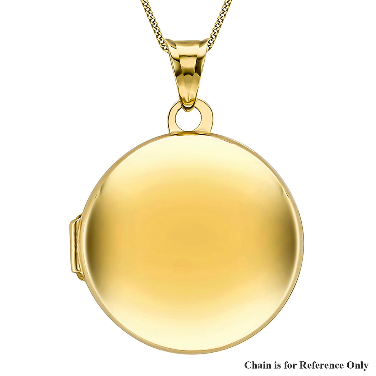 9K Yellow Gold 21mm x 28.5mm Polished Round Locket 7254821 0