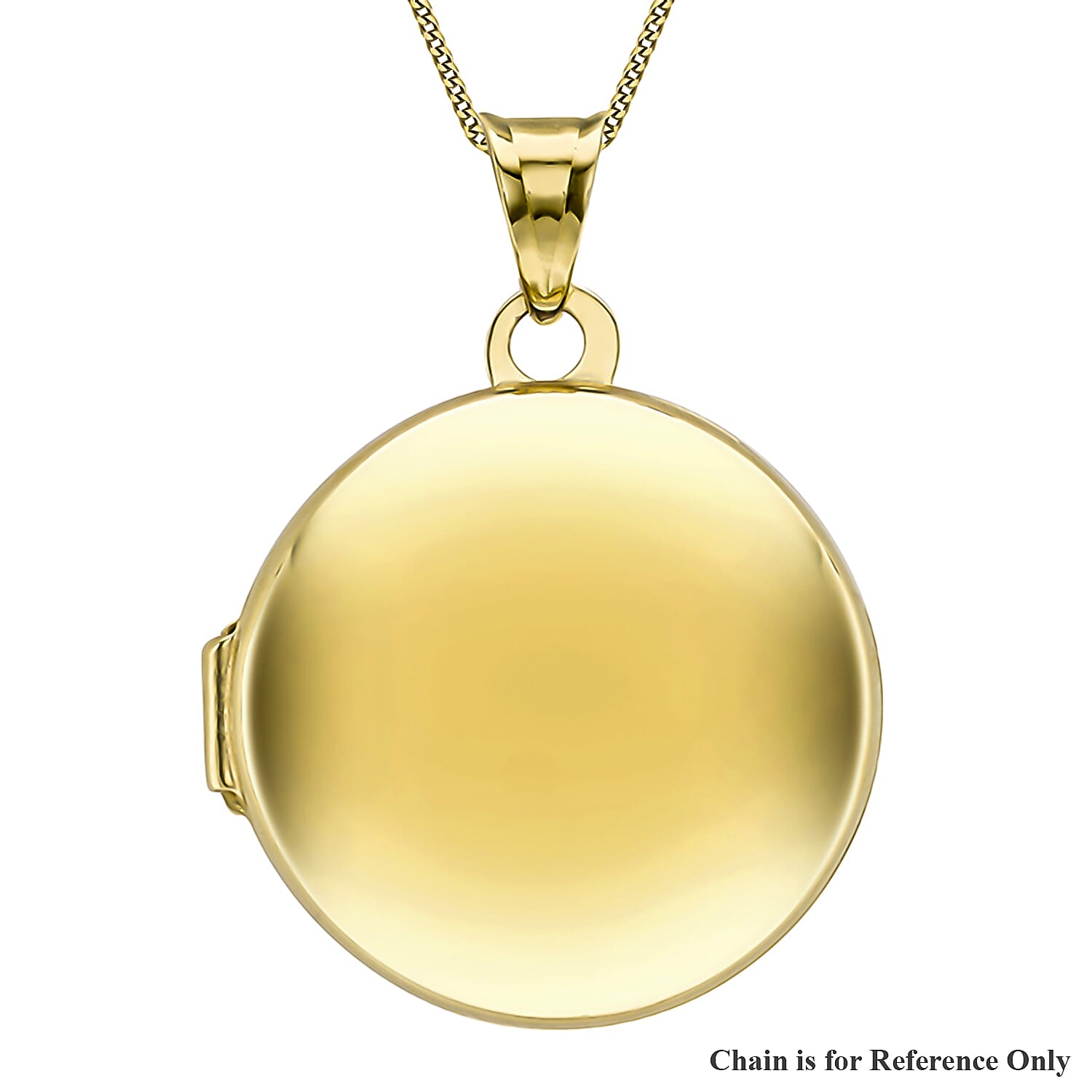 9K Yellow Gold 21mm x 28.5mm Polished Round Locket 7254821 0
