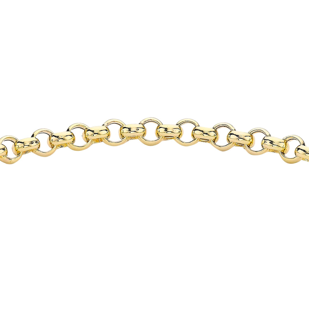 9K Yellow Gold 25mm X 1.5mm T Bar Belcher Chain Albert Clasp Bracelet 7.5 Inch 7078134 1