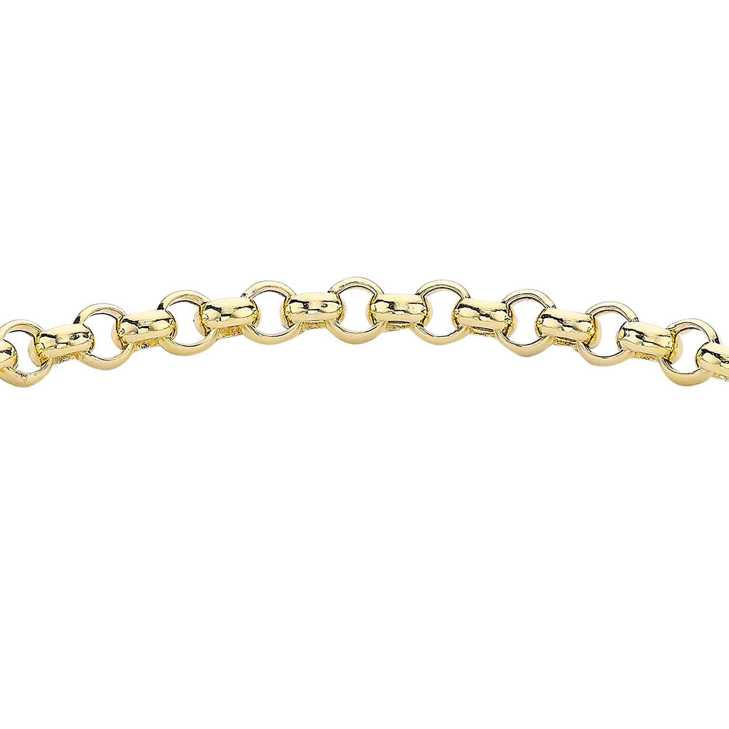 9K Yellow Gold 25mm X 1.5mm T Bar Belcher Chain Albert Clasp Bracelet 7.5 Inch 7078134 1