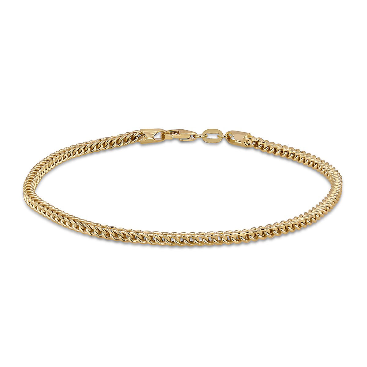 9K Yellow Gold 2mm Franco Link Bracelet 8 Inch 7159854 0